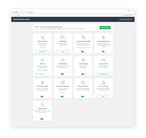 Avast SecureBrowser是一款私密且安全的浏览器，能确保您在线安全。