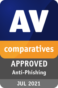 AV Comparatives为Avast颁发2021年防钓鱼证书。